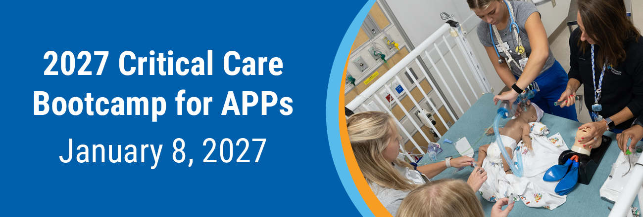 2027 Critical Care Bootcamp for APPs  Banner